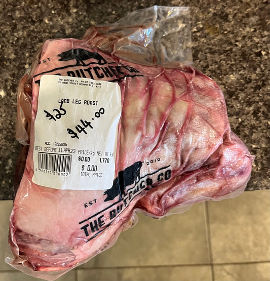 Lamb leg roast