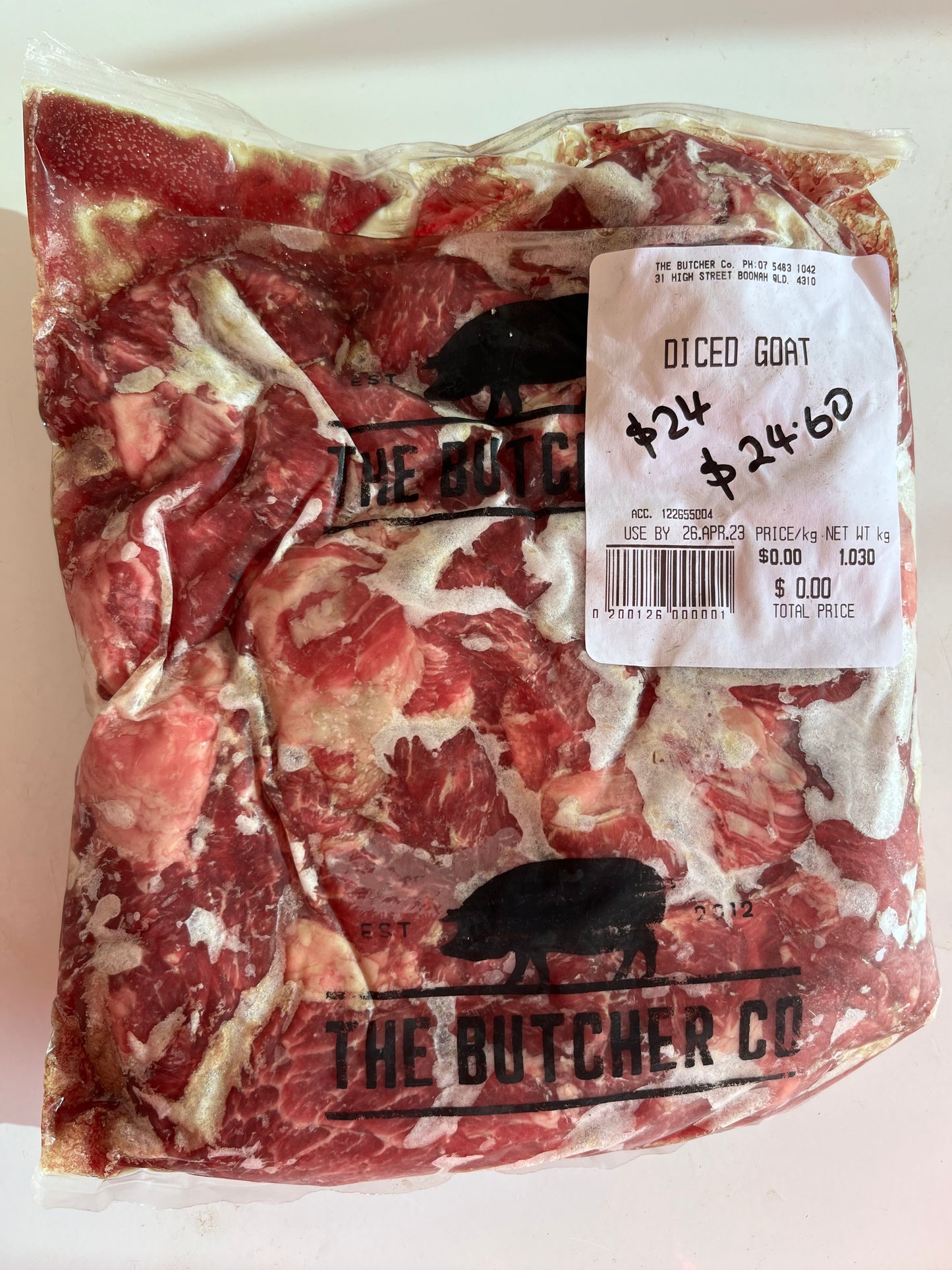 Diced Goat 1.03kg